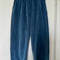 Pantaloni donna nuovi velluto blu