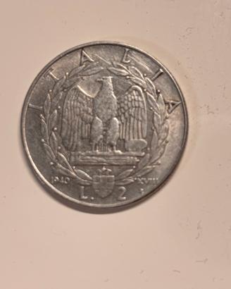 Moneta 2 lire Vitt. Emaniele III 1940