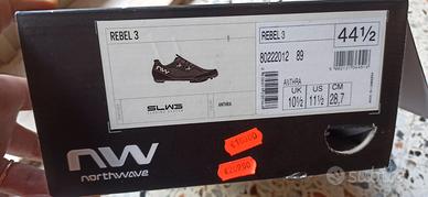 Scarpe MTB/gravel Northwave Rebel 3 n.44.5