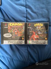Lotto videogiochi PS1 Crash Bandicoot 1 e 2