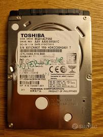 HDD TOSHIBA 500 GB per laptop