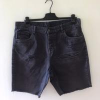 Bermuda uomo jeans grigio scuro