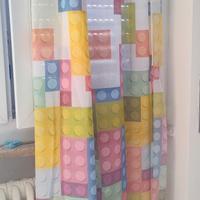 Tenda cameretta colorata Lego costruzioni