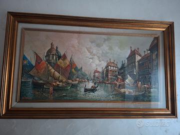 lotto 6 quadri d'arredo ,nature morte e vedute ita