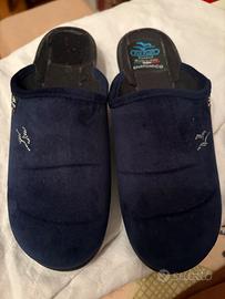 Ciabatta, donna, colore blu,