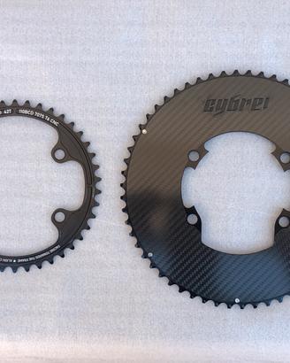 Corone Aero CYBREI - 58 x 42 - Shimano -  NUOVE