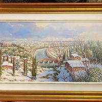 QUADRO VERONA SOTTO LA NEVE
