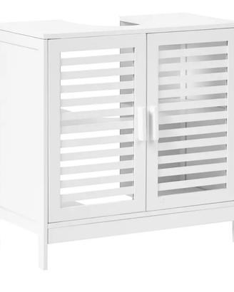 Mobile lavabo Bambù 60 cm Bianco