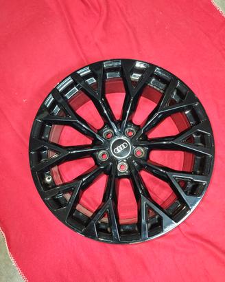 5 CERCHI AUDI ORIGINALI 8X19 ET46 NERO LUCIDO