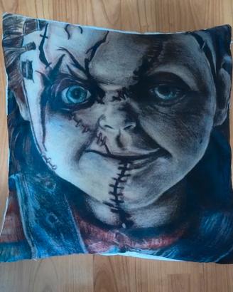 Cuscino divano chucky la bambola assassina