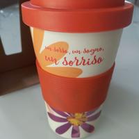 Bamboo mug tazza tisana sempre con te nuova