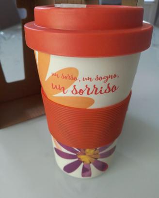 Bamboo mug tazza tisana sempre con te nuova