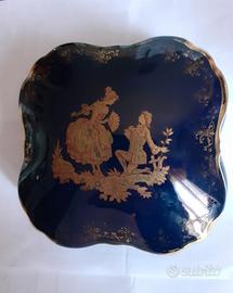 Portagioie bomboniera antica in Limoges France blu