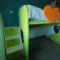 Letto soppalco scorrevole Battistella 