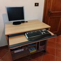 Monitor computer + mobile con tastiera e mouse 