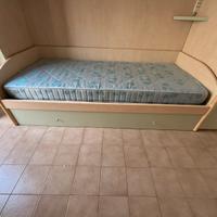 Letto singolo con secondo letto estraibile