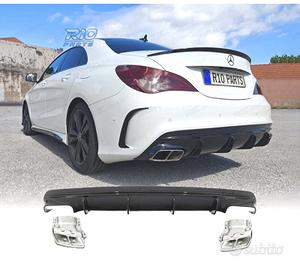 DIFUSORE MERCEDES CLA W117 16-18 LOOK CLA45 NERO L