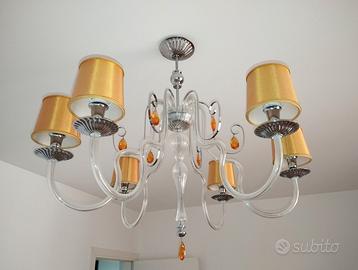 Lampadario in vetro di Murano stile veneziano