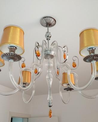 Lampadario in vetro di Murano stile veneziano