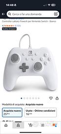 Controlller cablato nintendo switch