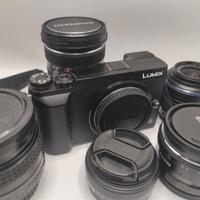 kit Panasonic GX80 + 5 ottiche + accessori