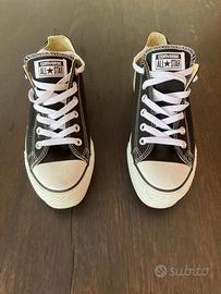 Converse All Star donna nere platform tg 40
