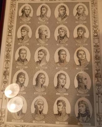 serie di cinque stampe napoleoniche 