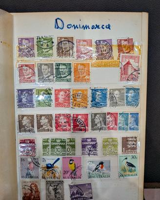 album Francobolli D'epoca  collezione Mondo 
