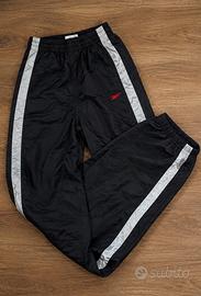 Pantaloni tuta Rebook uomo L neri bande laterali