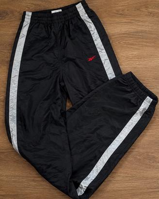 Pantaloni tuta Rebook uomo L neri bande laterali