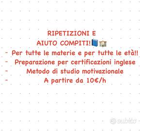 Ripetizioni e aiuto compiti Bassano del Grappa