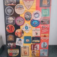 Quadri con sottobicchieri birra - vintage -