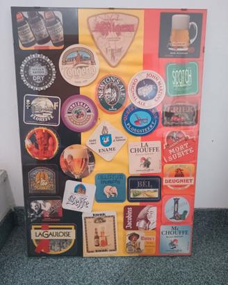 Quadri con sottobicchieri birra - vintage -