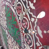 Opera con base acrilica e doppia visione del giorn