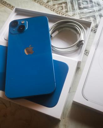 iPhone 13 blu 128 GB. Con scatola e accessori orig