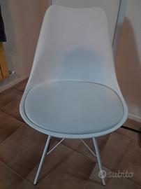 4 sedie bianche da cucina