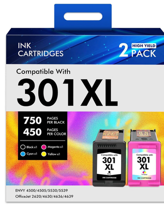 2 cartucce 301 XL per HP