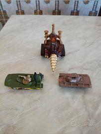 soldatini mezzi da guerra due sono in metallo 