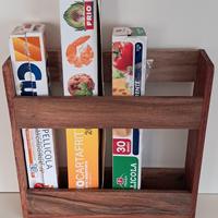 Portarotoli da cucina di legno