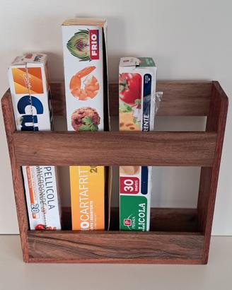 Portarotoli da cucina di legno