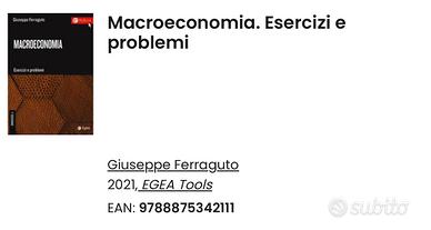 Macroeconomia. Esercizi e problemi