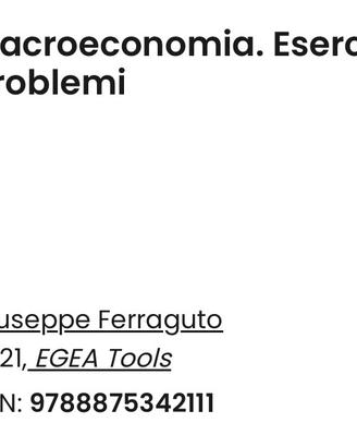 Macroeconomia. Esercizi e problemi