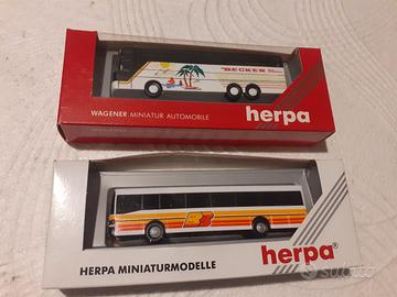 coppia autobus modellismo h0 