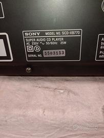 Lettore Sony scd-xb770 x CD e SACD. Fascia alta