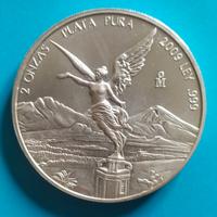 MEXICO, 2009, 2 once Plata Pura, FDC, Splendida