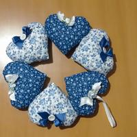 ghirlanda natalizia in stoffa