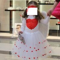 Vestito carnevale cupido angioletto bambina3/4ann