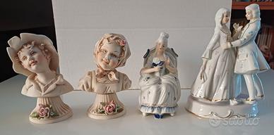 4 Statuine Capodimonte