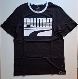 t-shirt uomo Puma nera M cotone regular