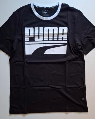 t-shirt uomo Puma nera M cotone regular